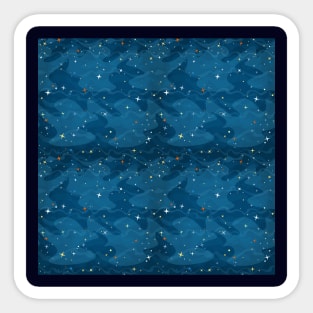 Nebula Waves and Stars Pattern ✨ Sticker